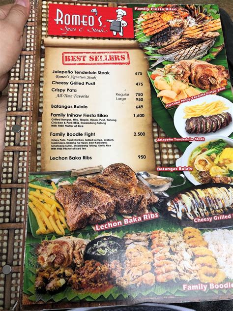 Menu at Romeo's Restaurant Robinsons Antipolo, Antipolo, L1 Al Fresco