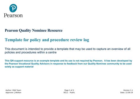 Image result for Basic Policy and Procedure Template