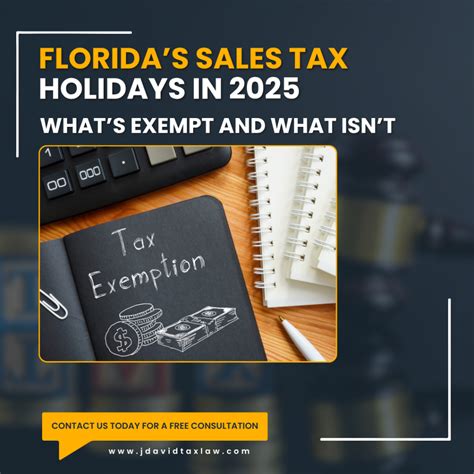 Florida Sales Tax Holidays 2025: What’s Exempt & What’s Not
