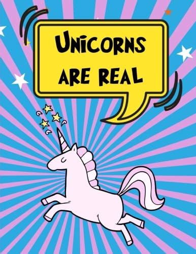 Unicorns Are Real: Plum Sunburst Unicorn Notebook, Journal, Diary, 125 ...