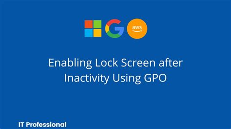 Image result for Inactivity Timeout GPO