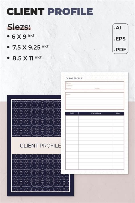 Client Profile | Printable Template