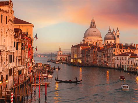 Download Venice Grand Canal Sunset Wallpaper | Wallpapers.com
