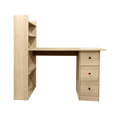 Kawachi Compact Computer Laptop Desk Study Table with 4 Shelves Storage ...