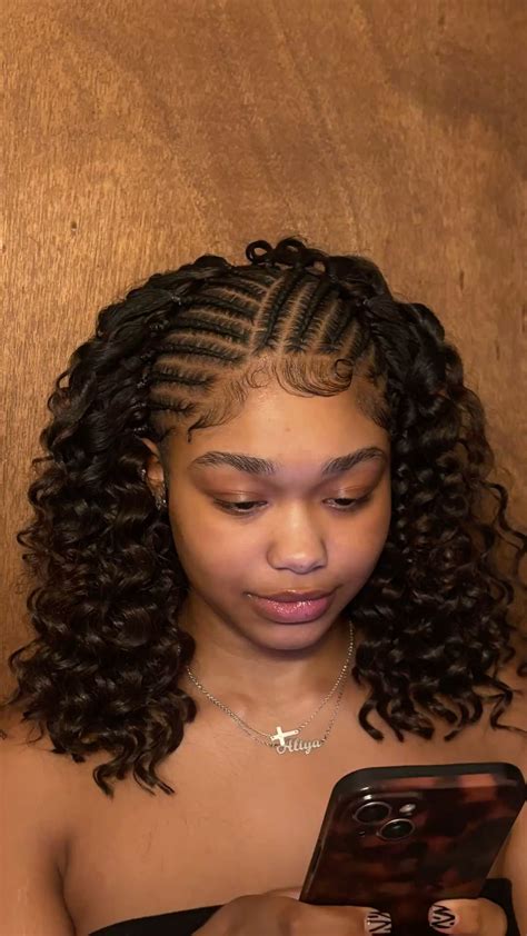 Braids with curls in the back | Braids with curls, Natural hair braids ...