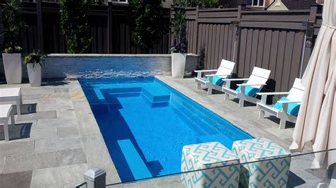 The Palladium Plunge... 16x8 feet, fiberglass pool. | Fiberglass pools ...