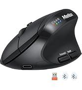Amazon.in: Buy MEETION Ergonomic Mouse, Wireless Vertical Mouse RGB ...