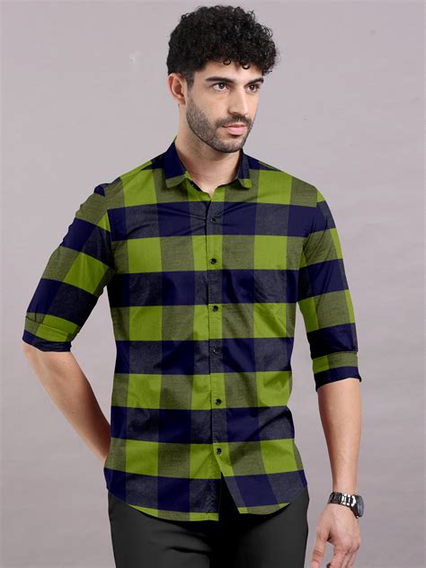 Pleasure Legume Checked Shirt With Spread Collar