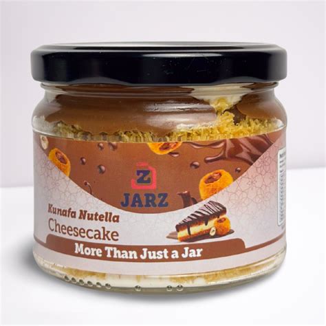 Kunafa Nutella cheesecake Jar Large • JARZ • More Than Just A Jar.