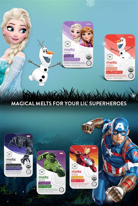 Walt Disney Melts: Fun Supplements for Kids | Wellbeing Nutrition