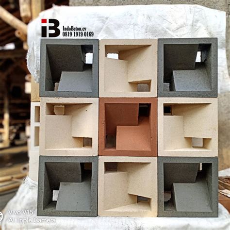 Jual roster beton beton minimalias congklak type - Abu-abu - Kab ...