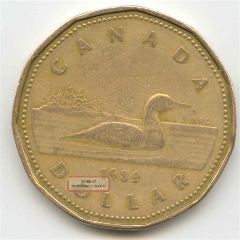 Canada 1989 Canadian 1 Dollar One Loonie $1 Exact Coin Shown