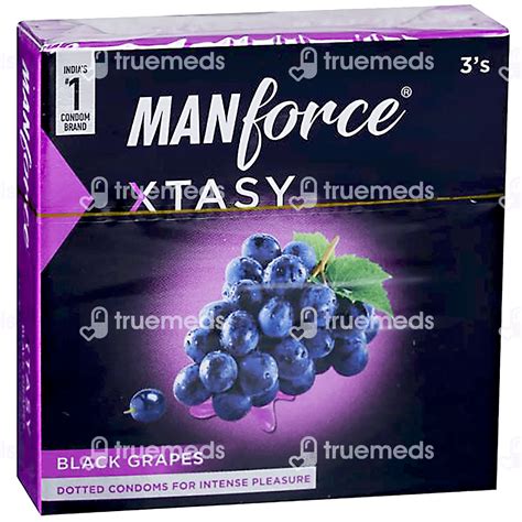 Buy Manforce Xtasy Black Grapes Condom Pack Of 3 Online at Truemeds