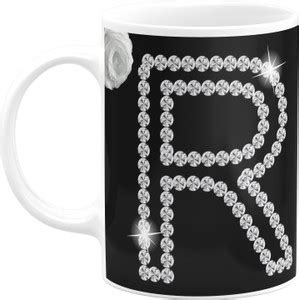 PrintingZone Alphabet R Cup Letter R Cup Colourful R Cup Gift For ...