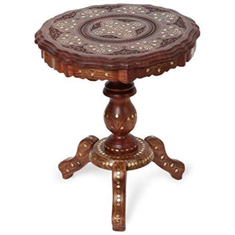 Sheesham Wooden Round Shape Fordable Crenter Table 15'' : Amazon.in ...