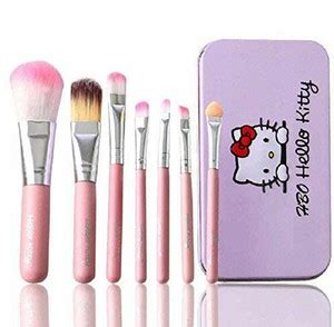 Coutrue Hello Kitty Complete Makeup Mini Brush set For Women Set Of 7 ...