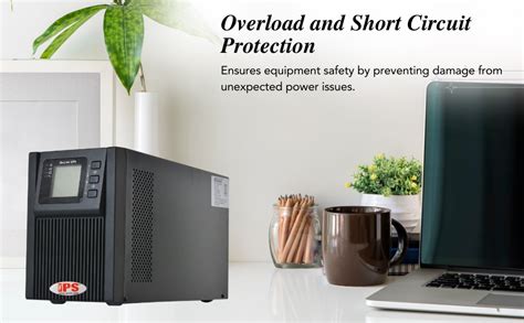 IPS 1KVA Online UPS with Inbuilt Battery (7Ah*3 Nos.) Power Backup ...