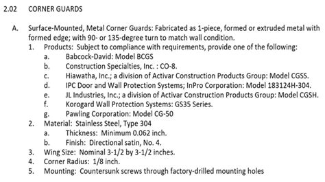 Image result for Masterspec Full Specification Example