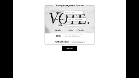 Image result for E Voting System Using HTML
