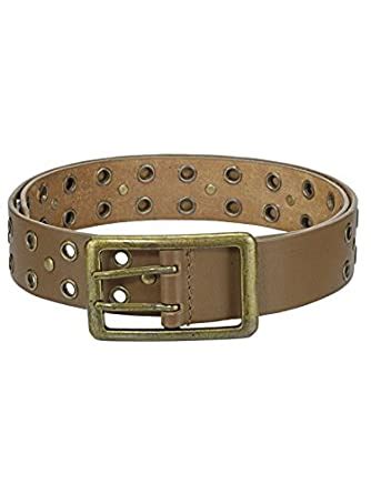 Buy PHIVE RIVERS Men's Leather Belt (Beige, PR1163_4) at Amazon.in