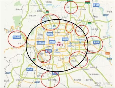 北京环线格局：二环政务区，四环中心区，五环公园区，六环产业区！ - 知乎