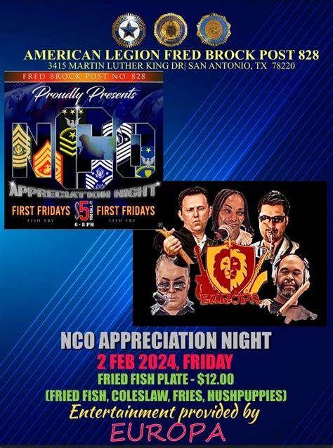 NCO Appreciation Night, 3415 Martin Luther King Dr, San Antonio, TX, 2 ...