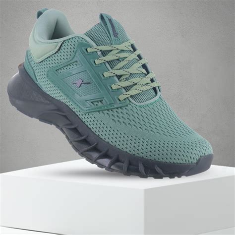 Shop Sage Green Black Athleisure Shoes for Men SM 796 Online at Best Price