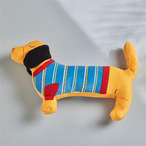 Buy Slate Puppy-Shaped Filled Cushion - 51x30cm from Home Centre at ...