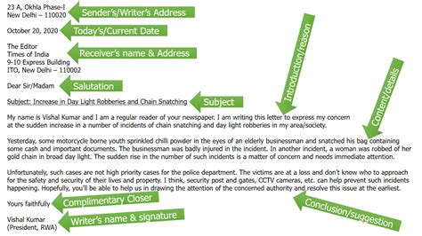 English Letter Format 的图像结果