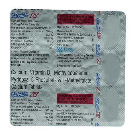 Calvoli-XT Tablet | Uses, Side Effects, Price | Apollo Pharmacy