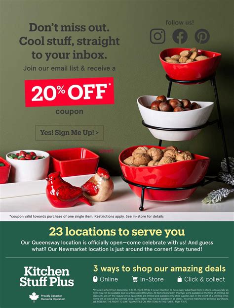 Kitchen Stuff Plus Flyer December 5 to 15