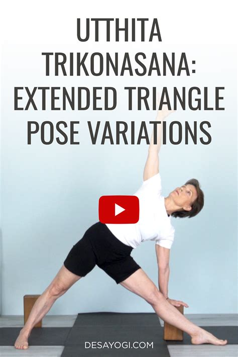 Utthita Trikonasana: Extended Triangle Pose Variations | Triangle pose ...