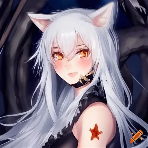 Anime Girl And Wolf