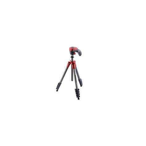 Buy Manfrotto Compact Action Aluminium Tripod with Hybrid Head, Red ...