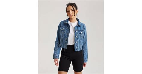 Urban Bliss Blue Raw Hem Denim Jacket | New Look