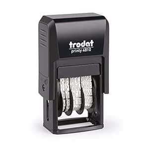 Trodat 4810 Self Inking Printy Dater Stamp : Amazon.in: Office Products