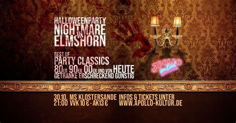 Nightmare in Elmshorn - Die Halloween Party, MS Klostersande, Elmshorn ...