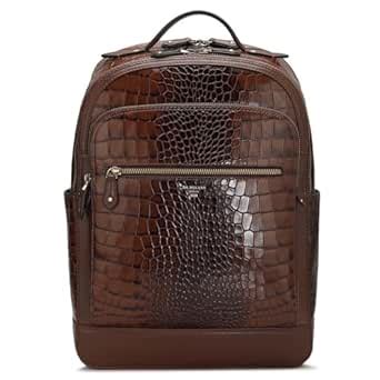 Buy Da Milano Genuine Leather Brown Mens Backpack at Amazon.in
