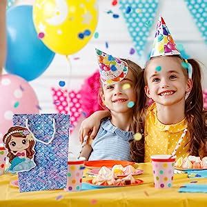 Mermaid Theme paper return gift bags 10 pieces (medium size) for ...