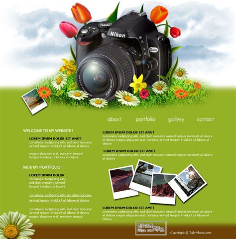 Photoshop设计制作一款摄影主题网站页面