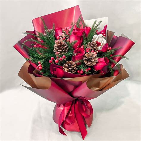 圣诞节礼物-11朵红玫瑰花束 - 维纳斯鲜花礼品网