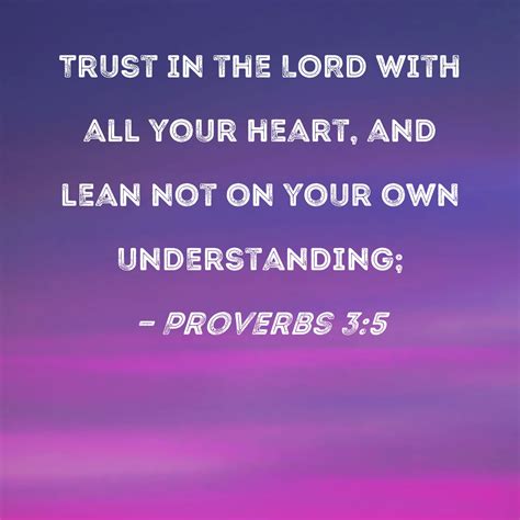 Trust God With All Your Heart