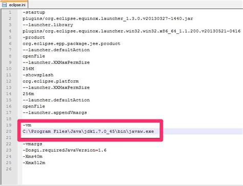Image result for Eclipse.ini Java Path