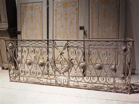 French, Period Louis XVI Wrought Iron Balcony Railing, circa 1785 at ...