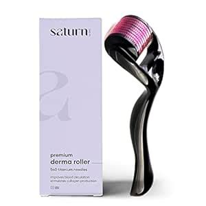 Saturn by GHC 0.5mm Derma Roller: 540 Titanium Micro Needles for Hair ...