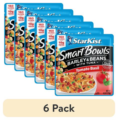 (6 pack) StarKist Smart Bowls Tomato Basil with Tuna, Barley and Beans ...