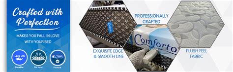 Comforto Duplex 6 Inch Dual Comfort Foam Mattress (72x72x6 Inch, King ...