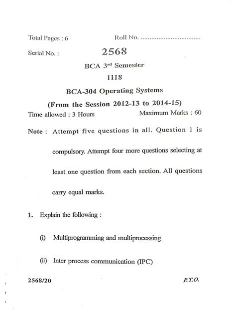 Image result for Operating System Objective Questions