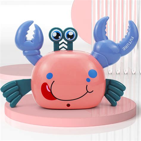 Climbing Crab Musical Toy – Bump & Go Crawling Pet with Lights – Giftoo