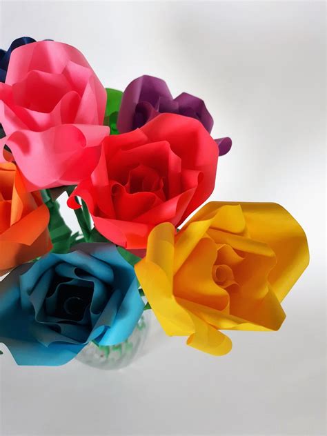 Origami Paper Rose Origami Rose Paper Rose Origami Flower - Etsy